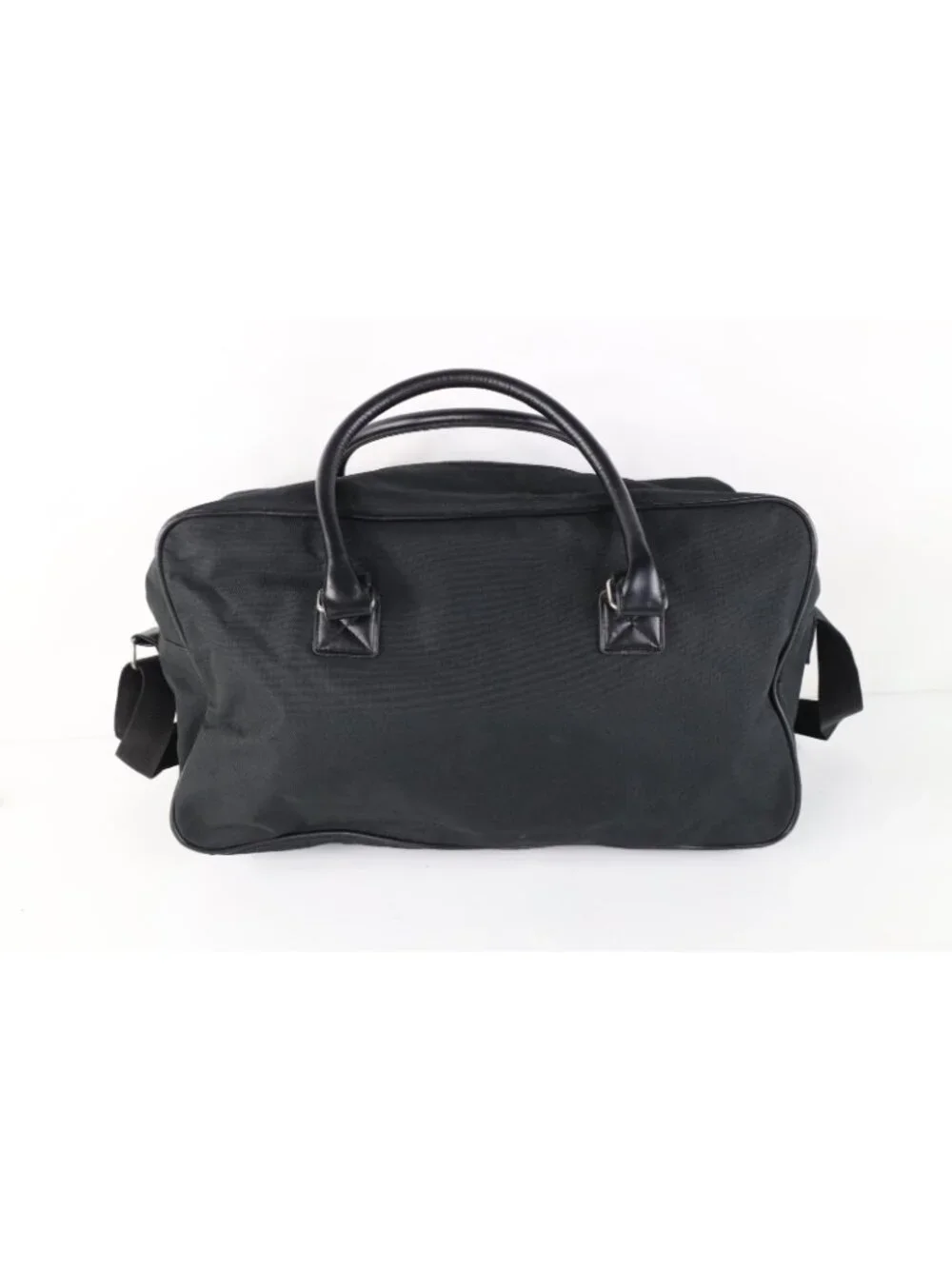 Ermenegildo Zegna Parfums Spell Out Handled Weekender Duffel Bag Carry On Black